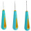 3PCS Round Hole Cone Hand Drills Punch Needle Candle Wick Tool for Candle Making 1