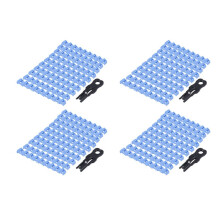 400 Pcs RJ45 Port Ethernet LAN Hub Anti Dust Cover Plug Cap Blockout Protector with Proprietary Lock and Key
