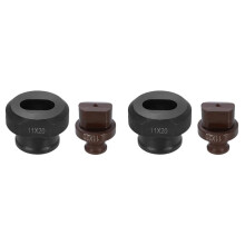 2X Hydraulic Hole Punch Die 11x20mm Oval Hole 40Cr Steel Electric Punching Kit for MHP-20 JP-20 Electric Punching