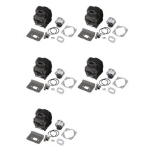 5piezas 44MM 52CC Cylinder Assy 1E44F-5 44F-5 44-5 BG520 CG520 Conjunto de Pistón Anillo Anillo Pin Clip Reconstruir Piezas de la Recortadora