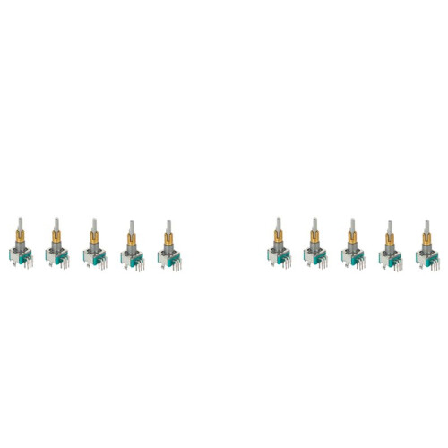 10PCS EC11EBB24C03 Dual Axis Encoder with  30 Positioning Number 15 Pulse Point Handle 25mm