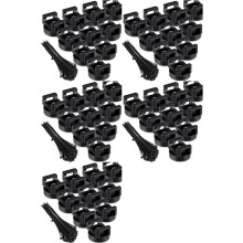 5 Set Magnetic Zip Tie Mount Multipurpose Cable Holder Magnets Magnetic Wire Management Bases with Heavy Duty Zip