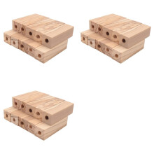 Ébauches de Stylos Courts en Bois D'Olivier, 30 Pièces Pré-Percées de 7 mm, 2,5 X 0,75 X 0,75 Pouces