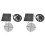 2X Solar Panel Fan Kit 10in 100W Waterproof Solar Panel Round Ventilation Case Exhaust Fan 1