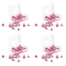Heart Shape 200pcs Plastic Quality Cork Board Safety Colored Push Pins Thumbtack Office School Accessories Supplies