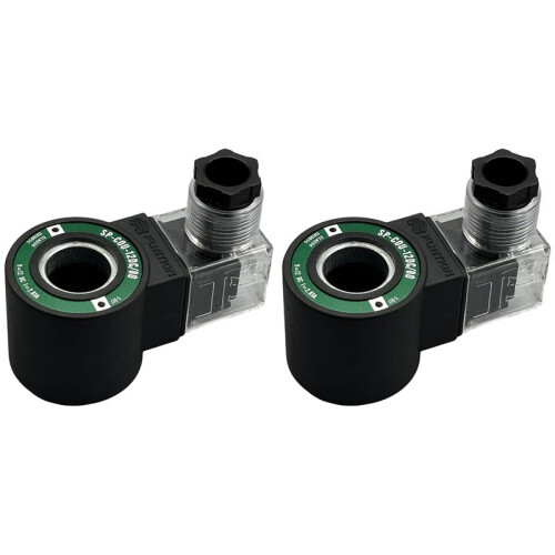 2X Magnetventilspole SP-COU-12DC 80, Innerdiameter 18 mm
