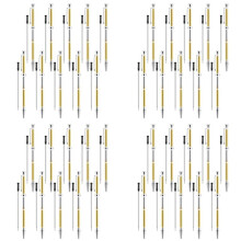 40 Szt. Zestawów Długopisów do Toczenia Drewna 7 mm Slimline Pen Twist Kit z Wkładem do Toczenia na Tokarce, Srebrny
