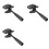 3X Statiefkop, Laserwaterpasplaat, Plastic Adapterfittingen, Armsteun 1