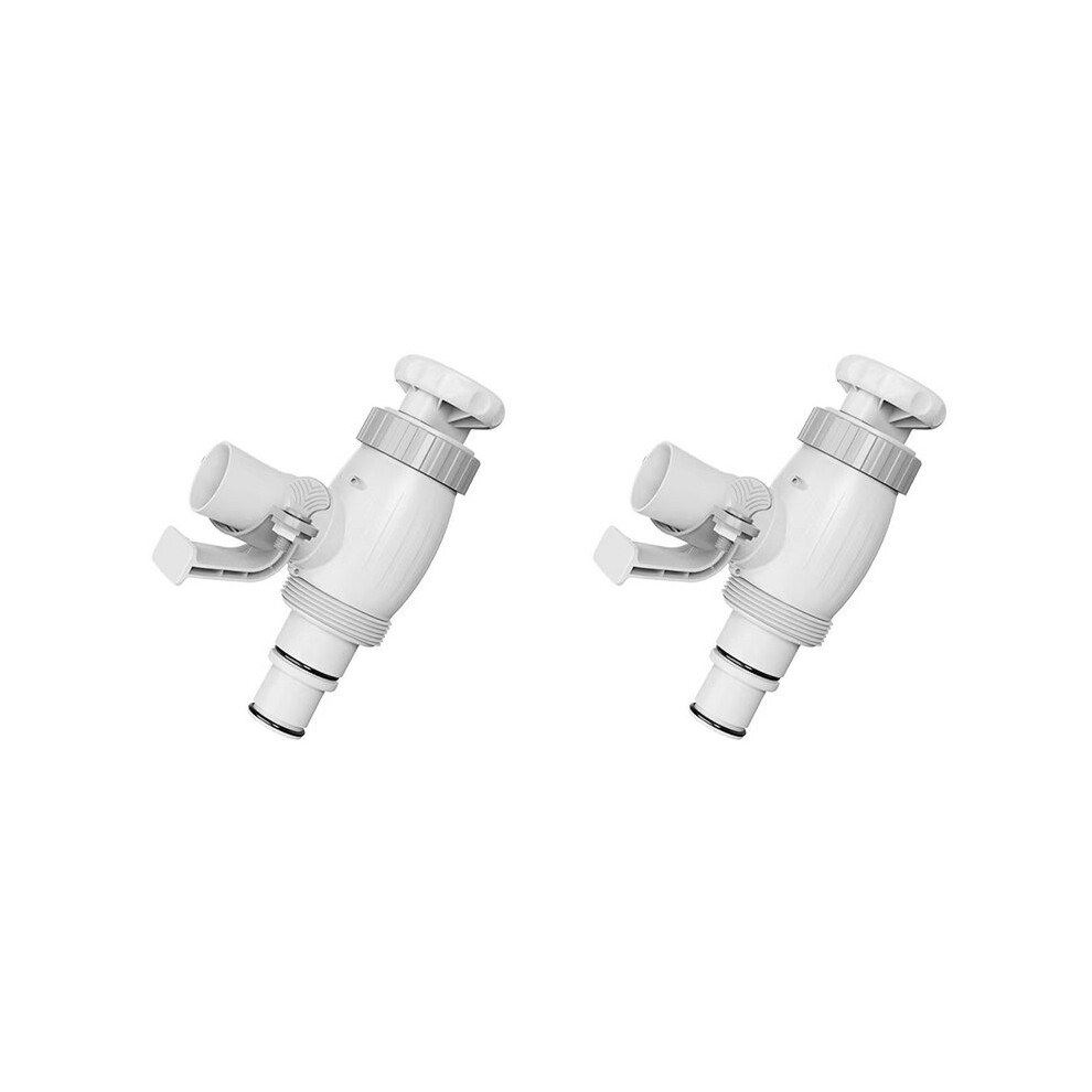2X Pool Hose Adapter, Pool Hose Holder And Plunger Valve, Pool Replacement Parts For Above Ground Pools,A 6031205805699
