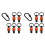 Socket Holder Keychain 10pc - 3/8 Inch Socket Organizer with Quick Release and Clip - Impact Wrench and Toolbox 1