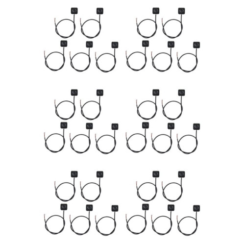 30Pcs Momentary  Momentary Push Button  Off  12V 24V Surface Mount  Button