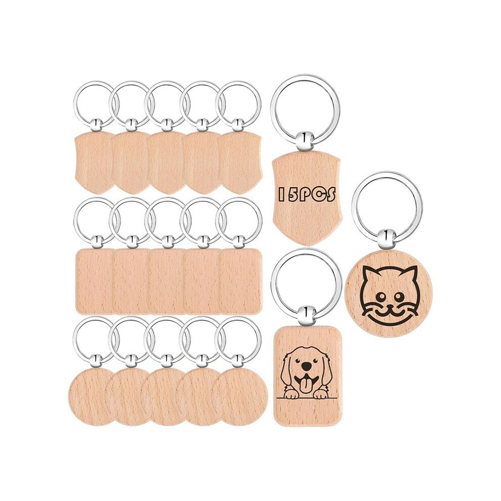 Photos - Other Climate Systems Laser Engraving Material Blank Wood These Wood Blanks Have Multitude of Uses, Serving As Keychains, Luggage Tags