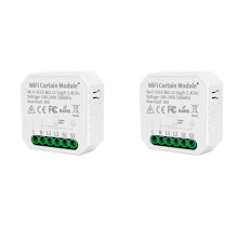 2X Tuya WIFI Curtain Modul Schalter APP Fernbedienung 100-240VAC für Alexa Home Sprachsteuerung