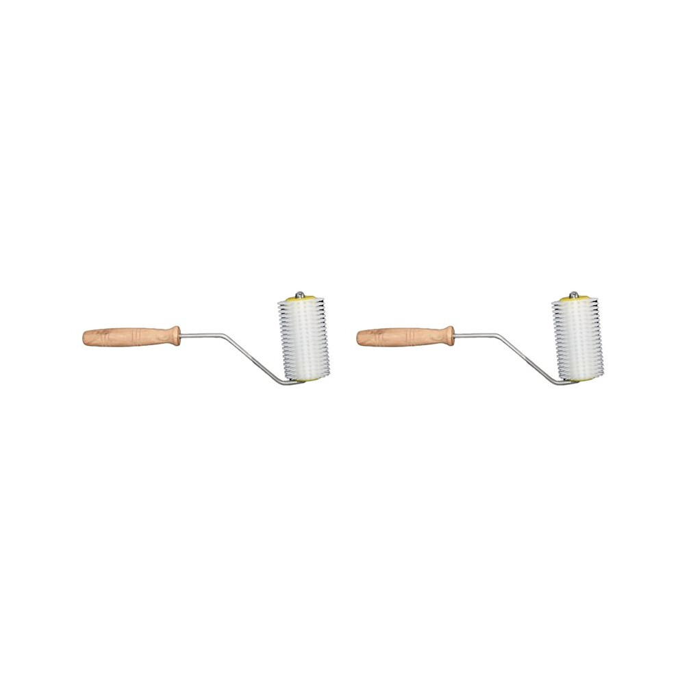 2X Bee Honey Extracting Tool Uncapping Needle Roller Type Propolis Extractor Bee Honey Comb Beekeeping Uncapping Tools,B 6033209752535