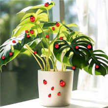 300 Pcs Resin Insect, Tiny Resin Ladybugs Decor Plastic Ladybugs Ornaments Lady Bugs Resin Charms
