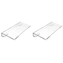 2X Support de Clavier D'Ordinateur Support de Clavier en Acrylique pour Bureau, Support de Clavier Transparent pour Bureau, Maison, École