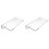2X Support de Clavier D'Ordinateur Support de Clavier en Acrylique pour Bureau, Support de Clavier Transparent pour Bureau, Maison, École 1