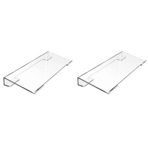 2X Support de Clavier D'Ordinateur Support de Clavier en Acrylique pour Bureau, Support de Clavier Transparent pour Bureau, Maison, École