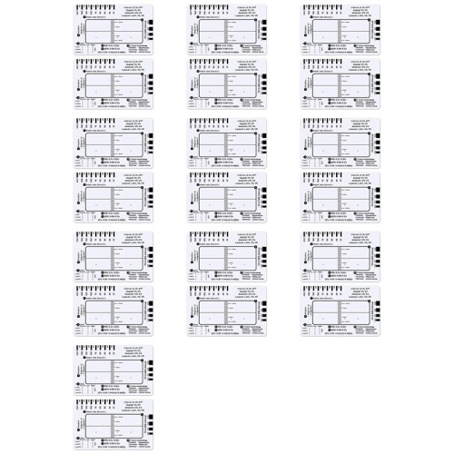 20 Pezzi ECG 7 Step Ruler, ECG 7 Step Ruler per Interpretazione ECG/EKG, ECG Reference Guide Ruler, EKG Calipers Measuring Tool