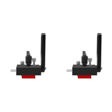 2X Gerings T-Spårstopp för Träbearbetning Typ 75 Aluminiumlegering Manuell Justerbart Geringsstoppblock Träbearbetningsbegränsare B