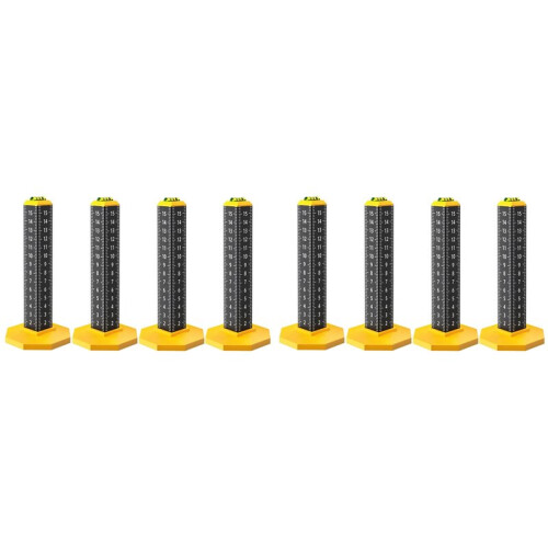 Stick Wall Lay Floor Tiles Tool Ceiling Leveling Ruler Light Steel Artifact Horizontal Bubble Leveling Ruler 8 Pcs