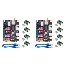 2X MKS DLC32 MAX CNC-Freesbord Lasergraveermachine 4-Assige Controller Moederbord voor Houtbewerkingslasergraveermachine