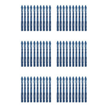 60Pcs High Hardness Eccentric Drill Precision Drilling 6mm Glass Tile Ceramic Punching Rock Slab Triangle Drill Bit