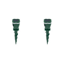 2X Solar Powered Waterproof Spiral Mole Repellent Ultrasonic Rodent/Snake/Bird Animal Repellent for Farm Courtyards