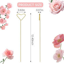 400 Peças Escolhas de Porta-Cartões Florais - Porta-Cartões de Flores para Buquês, Peças Centrais de Casamento, Porta-Fotos