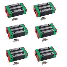 6X HGH20CA 20MM Bloc de Guidage En Acier Linéaire pour ÉQuipement de Fabrication de Pièces de Machines-Outils CNC