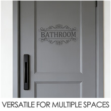 6St Moderne PVC Deursticker Set Voor Badkamer Wasruimte En