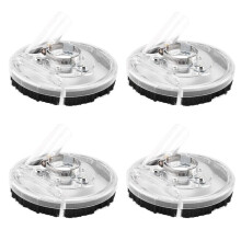 4X Stofkap Past op Haakse Handslijpmachines 80-125 mm Doorzichtige Vacuümstofkap Droogslijpstofkap