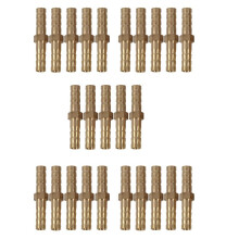 25pcs 6mm Inner Dia Air Gas Straight Hose Pipe Barb Coupler Connector