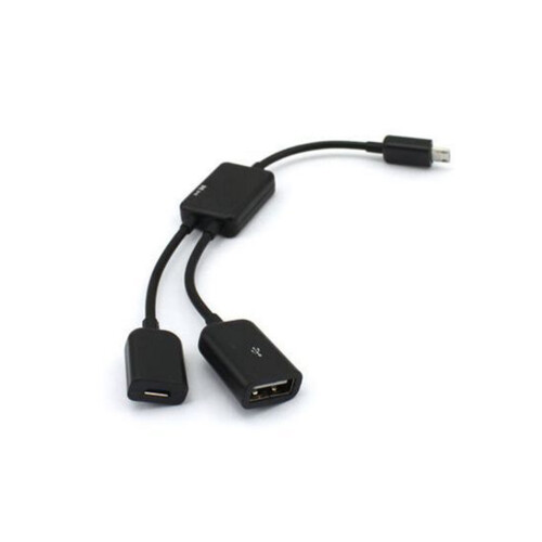 Otg Charging Cable Zwart Duurzaam Telefoon 1