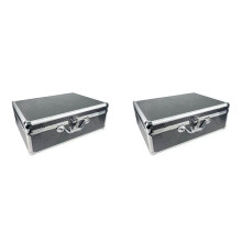2X Koolstofvezel Gereedschapskist Aluminium Gereedschapskoffer Kofferuitrusting Harde Draagtas Instrument Harde Koffer Draagbare Gereedschapskist A