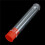 100 Pcs Non-Completed Plastic Test Tubes Lab Test Tool with Screw Cap Transparent, 12 x 60mm 5