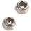 150Pcs M2 Zinc Plated Self-Locking Nylon Insert Hex Lock Nuts 4