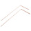 Copper Dowsing Rod Pure Copper 4PCS Divining Rods - for Divining Water, Treasure(A) 4