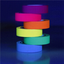 24X UV Glow Cotton Tapes Neon Party Tape Safety Warning Neon Tape UV Tape Stage Props Wedding Home