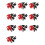 200 Pcs Black Red Soft Plastic Coated Testing Probe Alligator Test Clip 1
