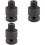 3pcs 1/2inch Drill Chuck Adaptor for Impact Wrench Conversion 1/2-20Unf with 3 Pc Screw 1