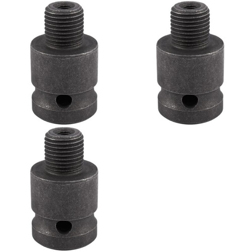 3pcs 1/2inch Drill Chuck Adaptor for Impact Wrench Conversion 1/2-20Unf with 3 Pc Screw