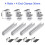 24X Solar Panel Mount Bracket Photovoltaic Panel Rail Solar Panel Mount Fastening Module with Mid 30mm 3