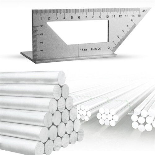 2X Multifuncional Square Gauge 45+90 Graus Angle Ruler T-Shaped Measuring Ruler Ruler Tool 2