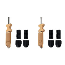 2X do Ulepszonej Drukarki 3D dla FLASHFORGE AD5X, Zespół Dyszy Hotend 0,4 mm, Dodatkowe 4 Silikonowe Osłony + 4 Szczotki do Dyszy