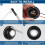 2X Door Bell Button, Metal Round Doorbell Button Wired Lighted  LED Door Buttons Replacement Solid Iron Doorbell 6