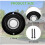 2X Door Bell Button, Metal Round Doorbell Button Wired Lighted  LED Door Buttons Replacement Solid Iron Doorbell 7