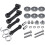 2X 109808X 160793 Conjunto de Travas Bagger Hood  Straps Compatível com Trator de Gramado para Decks de 42 e 46 Polegadas 3
