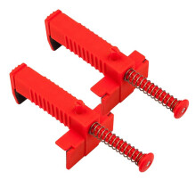 Bricklaying Wire Drawer Brick Leveling Runner Puller for Construction Building Fixer Measuring Tools Red 4PCS