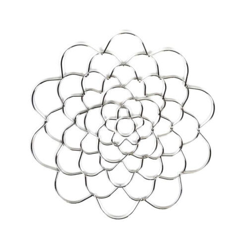 Suporte para Arranjo de Flores Assistente de Arranjo de Flores Reutilizável em Aço Inoxidável de 6 Polegadas